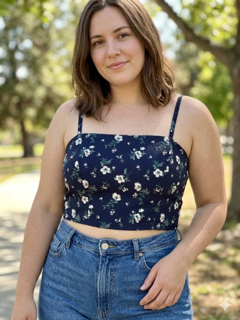 Old Navy Tank Low Cut Spaghetti Strap Summer Top Sz L